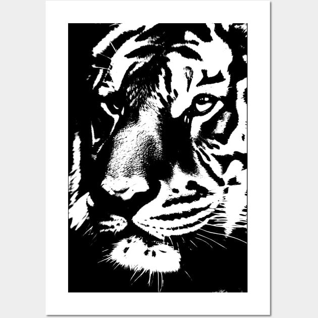 Tiger, fierceness, majesty, leadership, elegance. Wall Art by Atroce